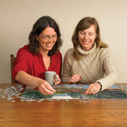 Cobble Hill 1000 Piece Puzzle - The River's Edge - Sample Poster Included