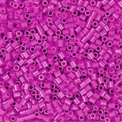 Perler 80-15257 Bulk Fuse Beads for Craft Activities, 1000pcs, Pink Fuchsia