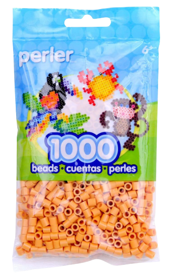 Perler Beads Lot 3 Packs 1000 Each Iron On Fuse Beads Pink Brown