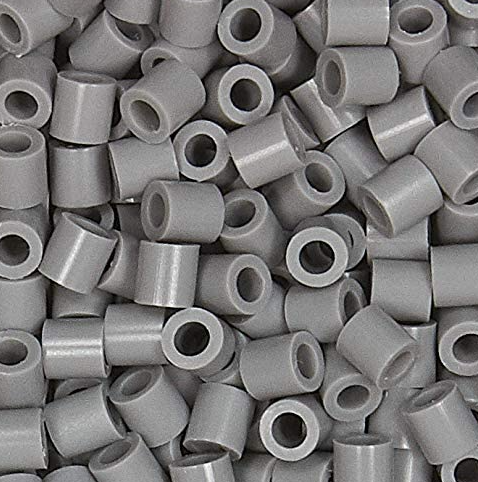 Perler 80-19017 Bulk Fuse Beads for Craft Activities 1000pcs, Grey