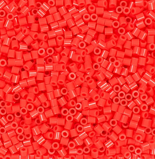 Perler 80-19059 Bulk Fuse Beads for Craft Activities 1000pcs, Hot Coral Pink