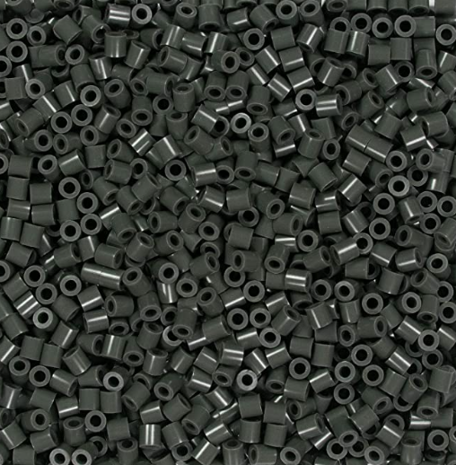 Perler 80-15207 Bulk Fuse Beads for Craft Activities 1000pcs, Charcoal