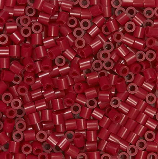 Perler 80-15961 Bulk Fuse Beads for Craft Activities 1000pcs, Cherry Red