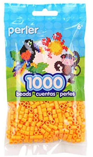 Perler 80-19057 Bulk Fuse Beads for Craft Activities 1000pcs, Cheddar