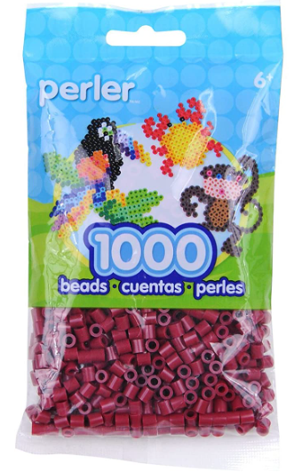 Perler 80-19096 Bulk Fuse Beads for Craft Activities 1000pcs, Cranapple Red