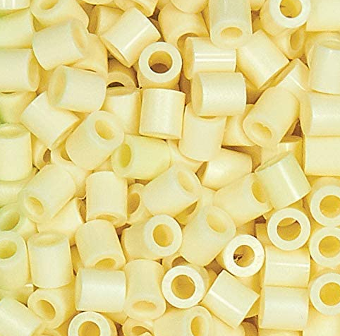 Perler 80-19002 Bulk Fuse Beads for Craft Activities 1000pcs, Creme