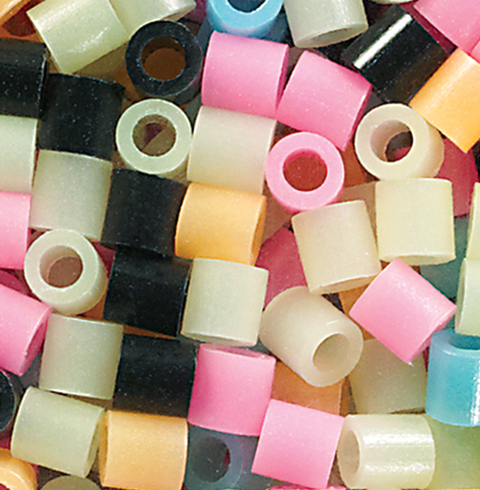 Perler 80-19067 Bulk Fuse Beads for Craft Activities 1000pcs, Glow in the dark Mix