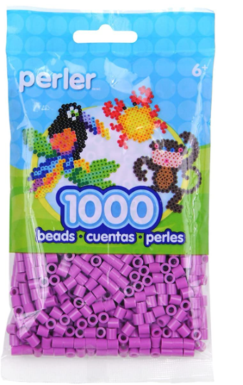 Perler 80-19060 Bulk Fuse Beads for Craft Activities 1000pcs, Plum
