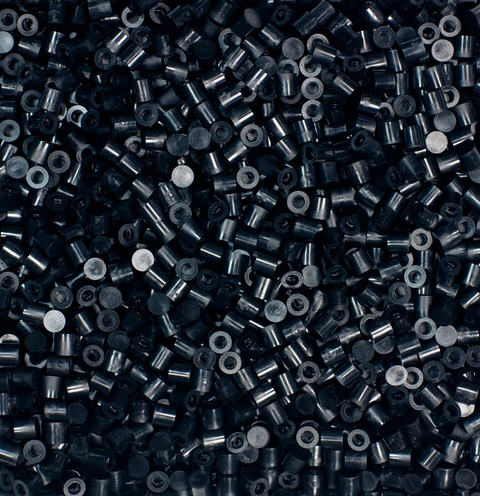 Perler 80-16086 Solid-Top Cap Fuse Beads, 750pcs, Black