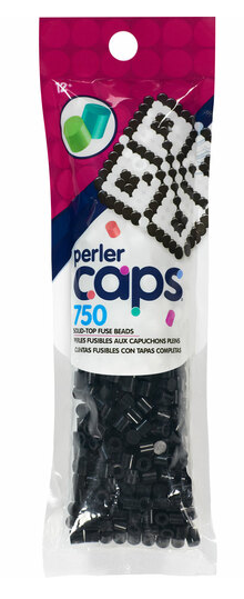 Perler 80-16086 Solid-Top Cap Fuse Beads, 750pcs, Black – Perler Bead Store