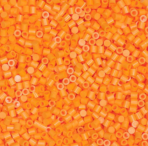 Perler 80-16093 Solid-Top Cap Fuse Beads, 750pcs, Cheddar