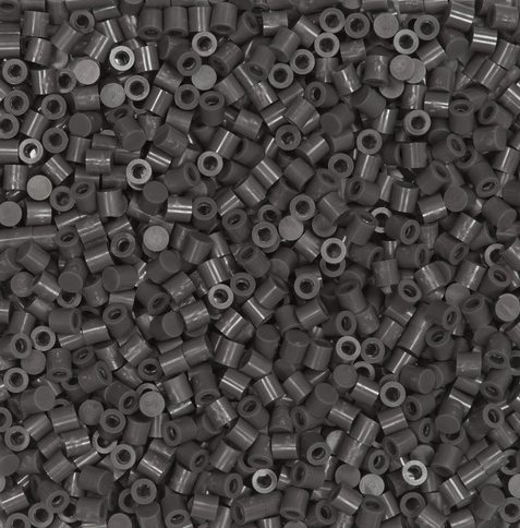 Perler 80-16111 Solid-Top Cap Fuse Beads, 750pcs, Dark Gray