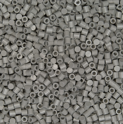 Perler 80-16110 Solid-Top Cap Fuse Beads, 750pcs, Gray