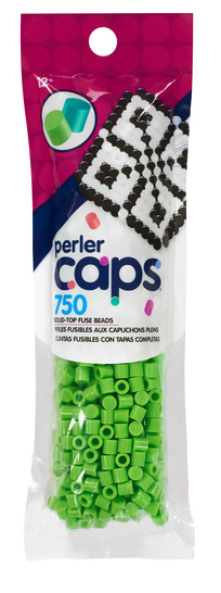 Perler 80-16096 Solid-Top Cap Fuse Beads, 750pcs, Kiwi Green