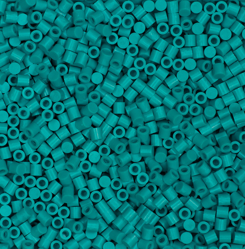 Perler 80-16098 Solid-Top Cap Fuse Beads, 750pcs, Lagoon
