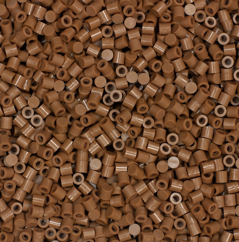 Perler 80-16106 Solid-Top Cap Fuse Beads, 750pcs, Light Brown