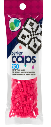 Perler 80-16090 Solid-Top Cap Fuse Beads, 750pcs, Magenta Purple