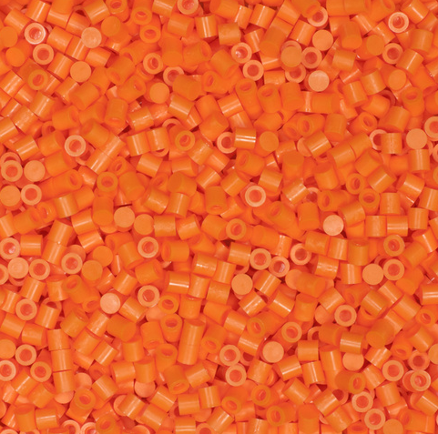 Perler 80-16091 Solid-Top Cap Fuse Beads, 750pcs, Orange