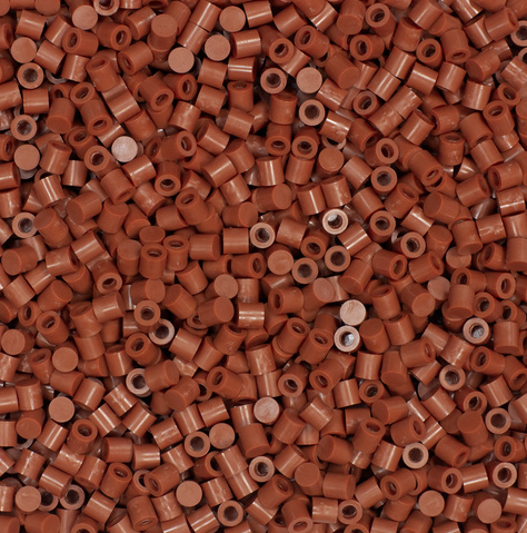 Perler 80-16104 Solid-Top Cap Fuse Beads, 750pcs, Rust