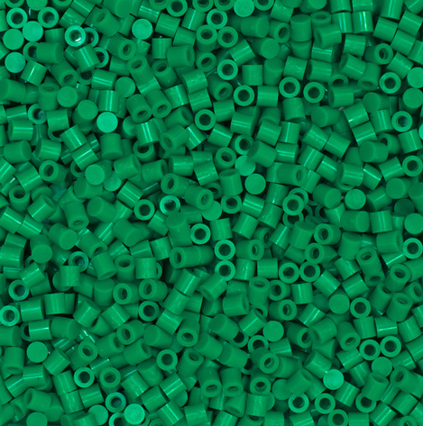 Perler 80-16097 Solid-Top Cap Fuse Beads, 750pcs, Shamrock Green
