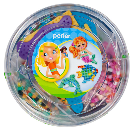 Perler 80-42969 Mermaid Beads Large Bucket Kit, 8500pcs