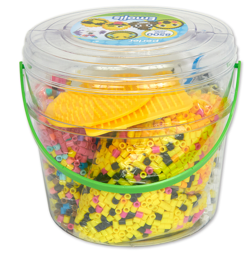 Perler 80-42948 Emoji Activity Beads Large Bucket Kit, 8500pcs