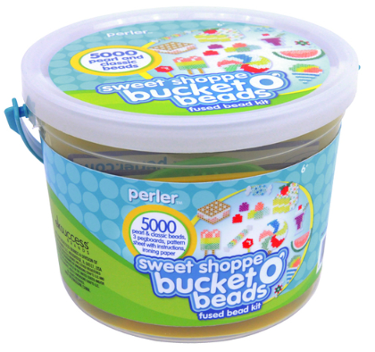 Perler 80-42882 Sweet Shoppe Activity Beads Small Bucket Kit, 5000pcs