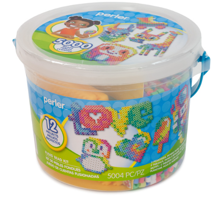 Perler 80-42965 Tie Dye Beads Small Bucket Kit, 5000pcs