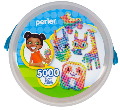 Perler 80-42965 Tie Dye Beads Small Bucket Kit, 5000pcs