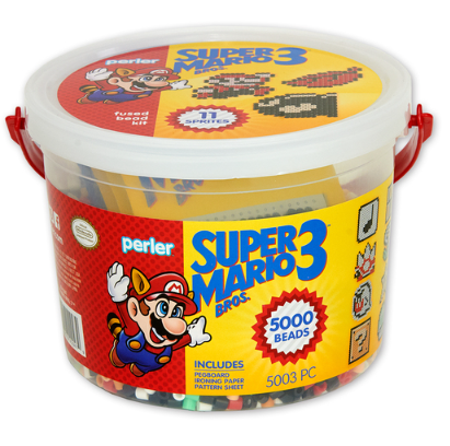 Perler 80-42947 Super Mario Bros. 3 ! Activity Beads Small Bucket Kit, 5000pcs