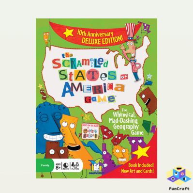 Gamewright #5505C The Scrambled States of America™ Game - Deluxe Edition