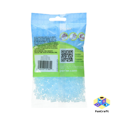 Perler 80-15184 Bulk Fuse Beads for Craft Activities 1000pcs, Clear Blue