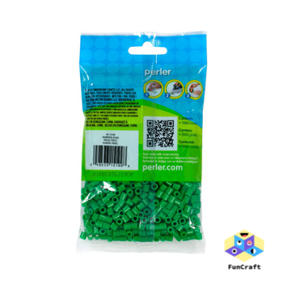 Perler 80-15199 Bulk Fuse Beads for Craft Activities 1000pcs, Shamrock