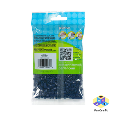 Perler 80-15201 Bulk Fuse Beads for Craft Activities 1000pcs, Midnight Blue