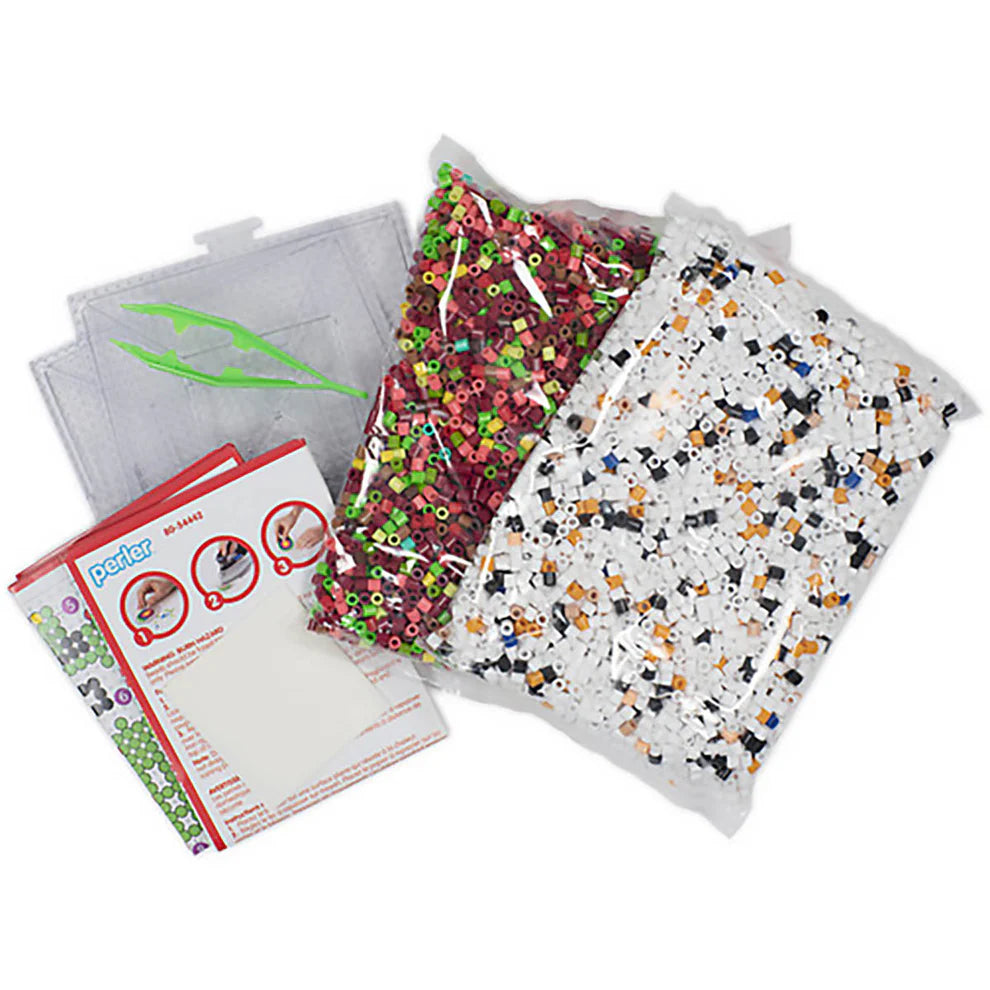 Perler Gingerbread Barn Fused Bead Kit, 10006 Pieces