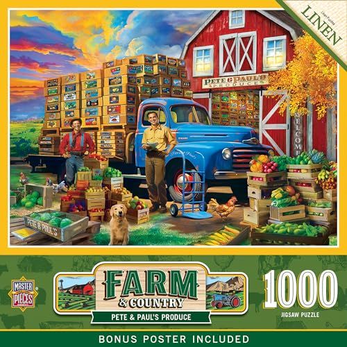 MasterPieces Farm Country 1000 Puzzles Collection - 1000 Piece Jigsaw Puzzle