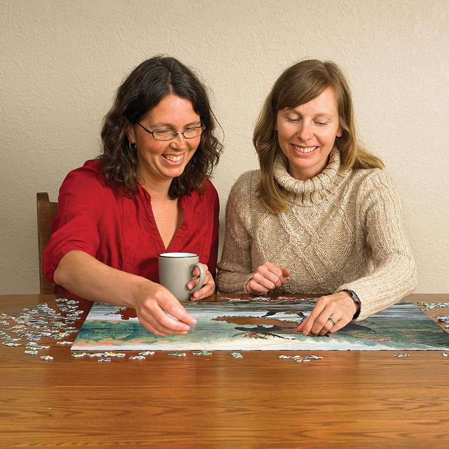 Cobble Hill 1000 Piece Puzzle - Moose Crossing - Sample Poster Included