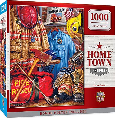 MasterPieces Hometown Heroes 1000 Puzzles Collection - 1000 Piece Jigsaw Puzzle