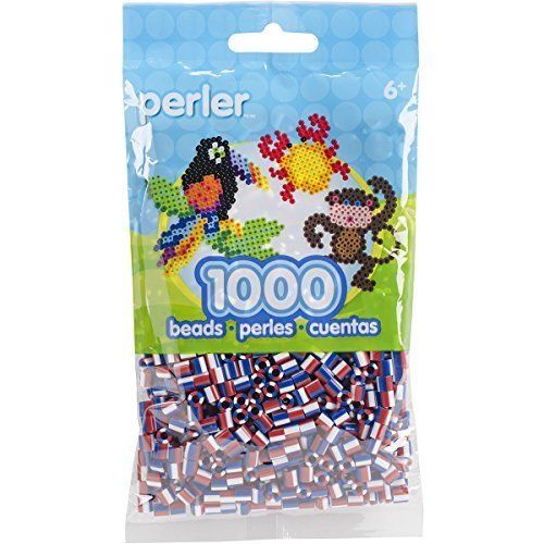 Perler Beads Patriotic Striped Beads (1000 Count) Beads