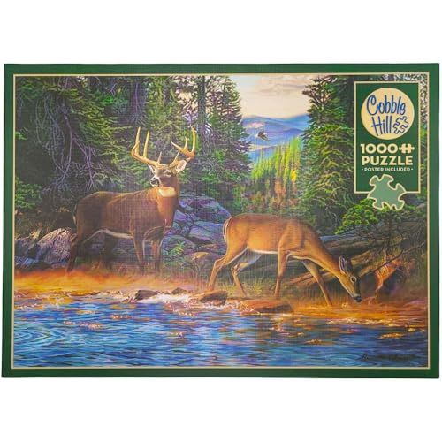 Cobble Hill 1000 Piece Puzzle - The River's Edge - Sample Poster Included
