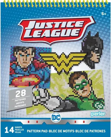Perler Beads DC Justice League Fuse Bead Pattern Pad, 28 Patterns