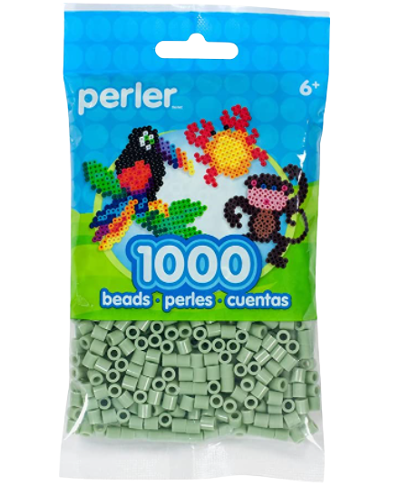 Perler 80-15254 Bulk Fuse Beads for Craft Activities 1000pcs, Sage Green