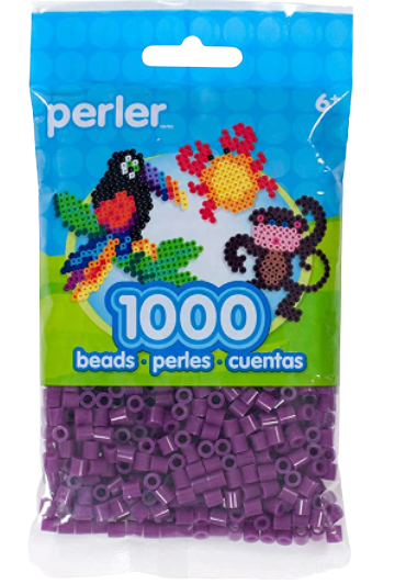 Perler 80-15258 Bulk Fuse Beads for Craft Activities 1000pcs, Mulberry Purple