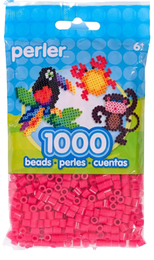 Perler 80-15256 Bulk Fuse Beads for Craft Activities 1000pcs, Red Fruit Punch