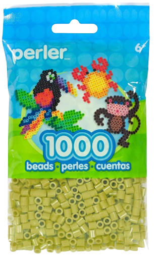 Perler 80-15259 Bulk Fuse Beads for Craft Activities 1000pcs, Slime Green