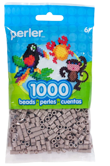 Perler 80-15260 Bulk Fuse Beads for Craft Activities 1000pcs, Stone Gray