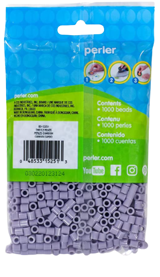 Perler 80-15251 Bulk Fuse Beads for Craft Activates 1000pcs, Thistle Purple