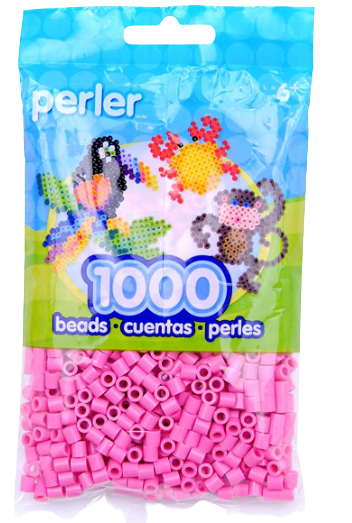 Perler 80-19006 Bulk Fuse Beads for Craft Activities 1000pcs, Bubblegum