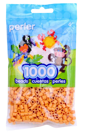 Perler 80-19090 Bulk Fuse Beads for Craft Activities 1000pcs, Butterscotch Orange