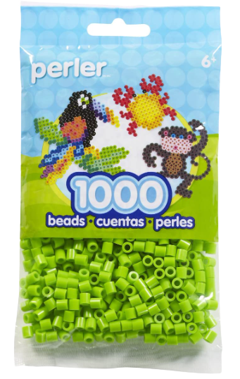 Perler 80-19061 Bulk Fuse Beads for Craft Activates 1000pcs, Kiwi Lime Green